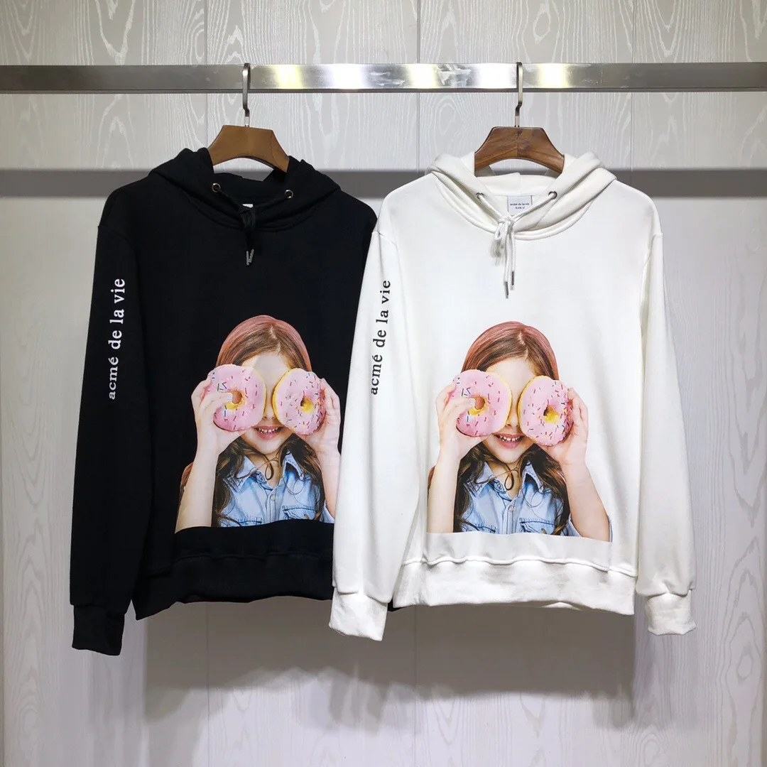 

Fashion fu shi Korean Series Popular Brand adlv Donuts GIRL'S Terry Fabric Men And Women Hoodie