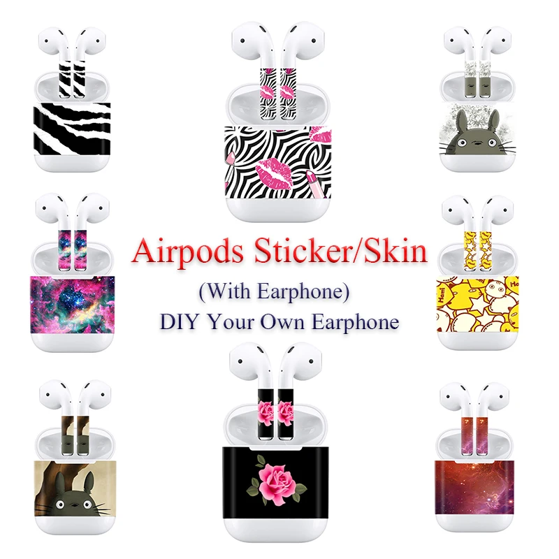 

2019 New Fashion Style Print Airpods Sticker for Apple Airpods 3M PVC Decals Skin
