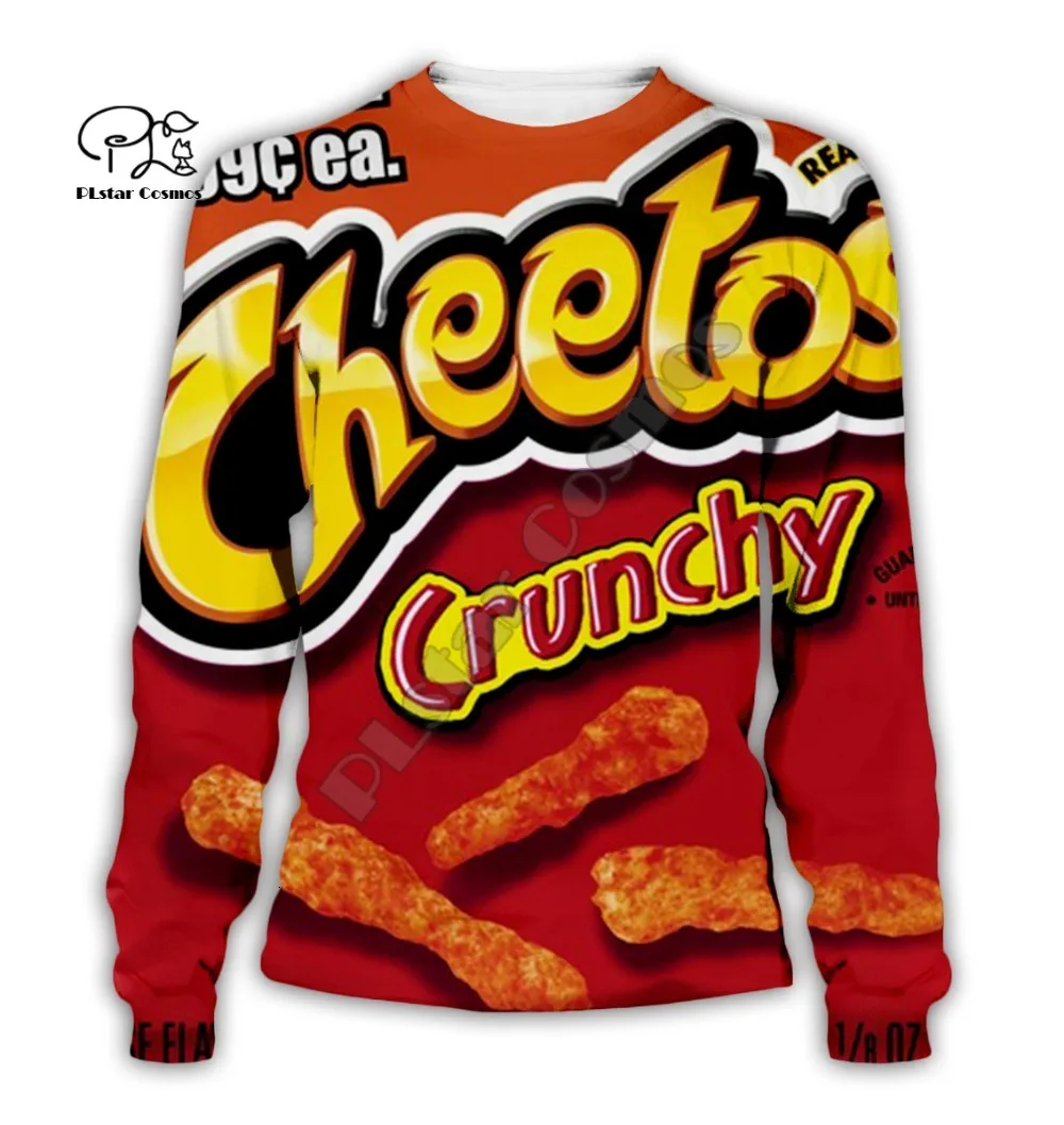 Худи с объемным принтом Cheetos, комплект детской одежды для родителей, свитер, пуловер, куртка на молнии, одежда для семьи, мамы, папы