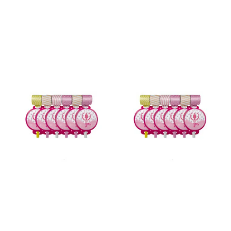 Новые балетные темы бумажные подносы для десерта одноразовые стаканчики столовые Свадебные украшения день рождения ребенок розовый девушка серии поставки - Цвет: blow out 6pcs