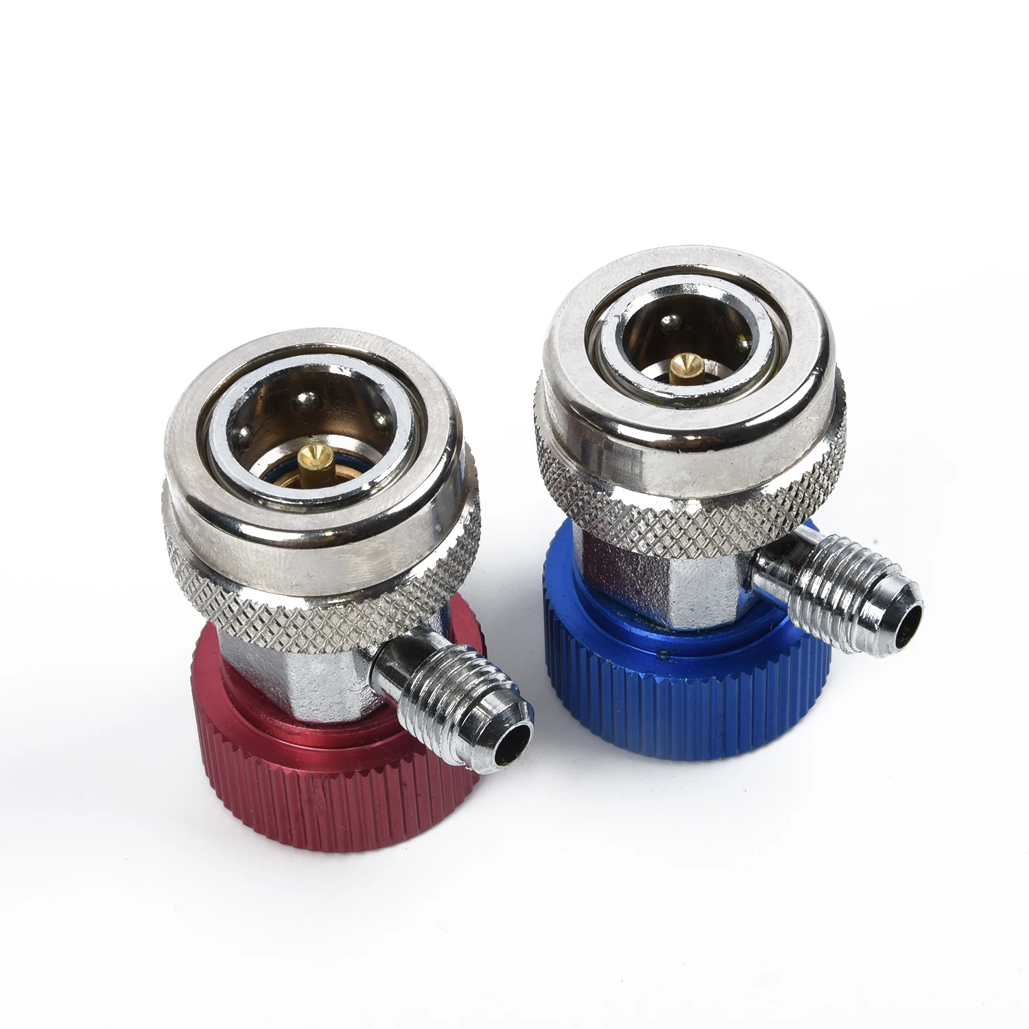 

Air Conditioner Adapter Couplers Quick Connectors High&Low Pressure Metal Parts R134a Useful