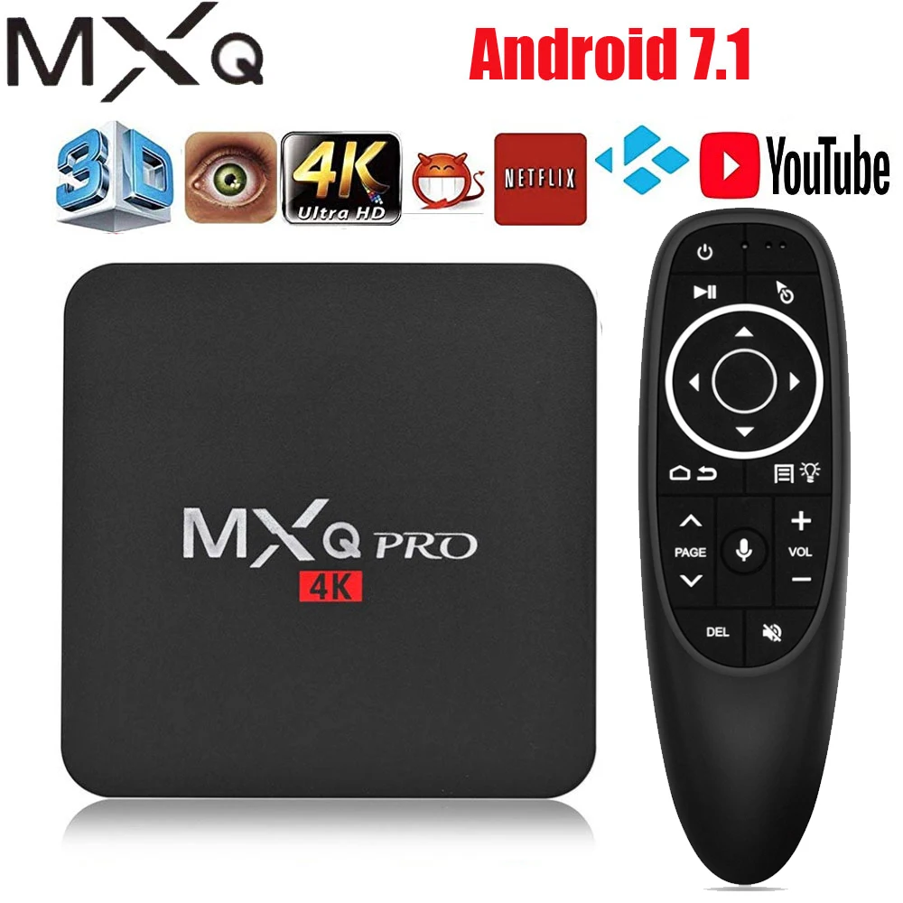 Android tv box MXQ pro 4K Android 7,1 HD 3D 2,4G WiFi S905W четырехъядерный Медиаплеер smart tv Android tv box можно подписаться на IP tv|ТВ-приставки и медиаплееры| | АлиЭкспресс
