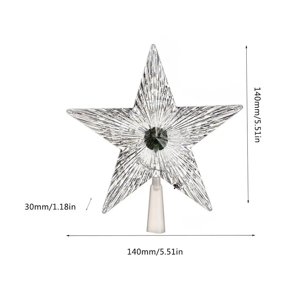 4 Светодиодный светильник с мигающим режимом в виде звезды, рождественской елки, рождественские вечерние лампы для дома, три размера на ваш выбор