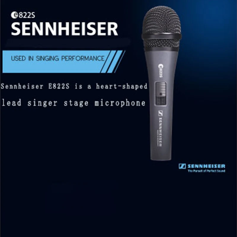 Проводной динамический микрофон SENNHEISER E822S, профессиональный ручной диктофон
