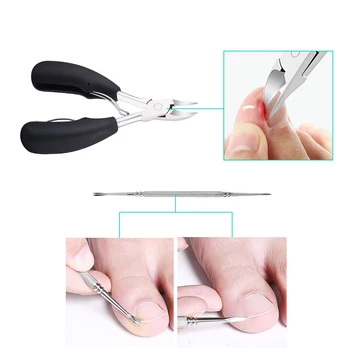 

4pcs Pedicure Manicure Tools Trimmer Hygienic Stainless Steel Home Grooming Nail Clippers Set Plier Portable Toenail Fingernail