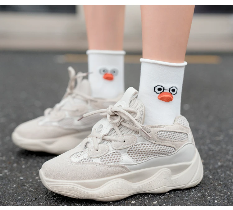 «Angry Bird» Искусство игры Забавные Для женщин хлопок носки скейтбордиста художественные Индивидуальные Женщины-хипстеры носки креативные Носки с рисунком повседневная женская обувь идея Sox