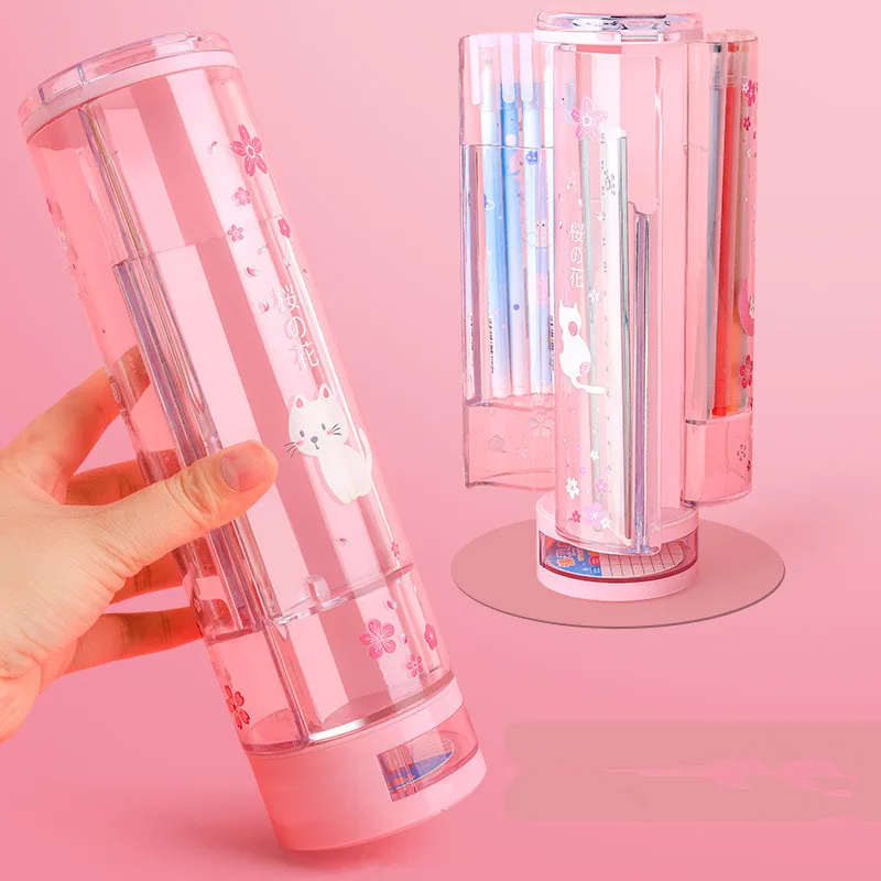 

Multifunction pencil case High capacity estuche escolar lapices Transparent school supplies estuches escolares pencilcase