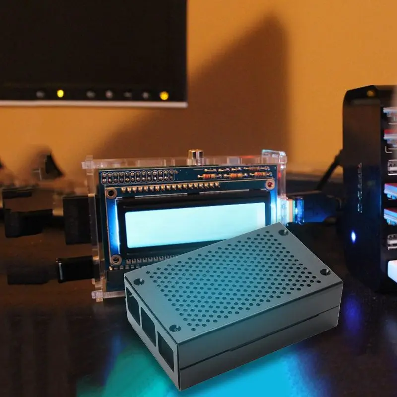 Металлический корпус защитный Футляр чехол из алюминиевого сплава для Raspberry Pi