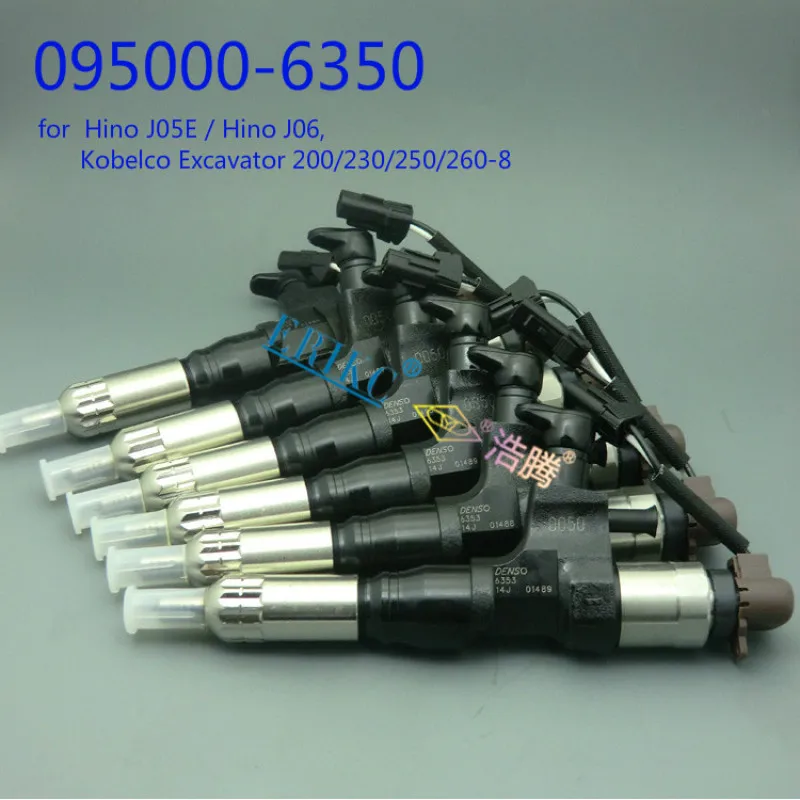 

ERIKC 6350 Common Rail Fuel Injector 095000-6350 (23670-E0050) Auto Engine Diesel Injection Assembly for Hino J05E/Hino J06