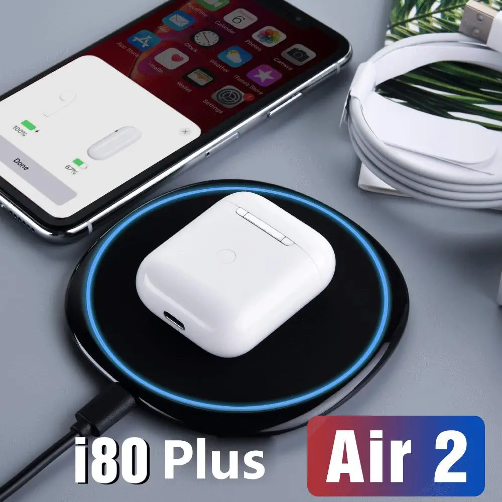 

Studyset i80 plus 1:1 TWS Wireless Bluetooth Headsets for iPhone Android