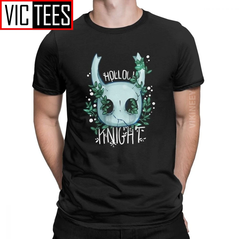

Casual Hollow Knight T-Shirt Men Round Neck Pure Cotton Customized With Own Logo T Shirt Skull Video Game 3D Print