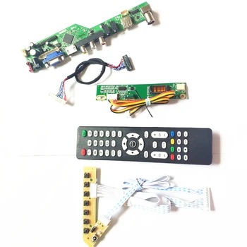 

For LP156WH1-TLC1/TLC2 VGA HDMI AV USB RF Remote+Inverter+keyboard T.V56 controller board 1CCFL 30Pin LVDS LCD display panel Kit