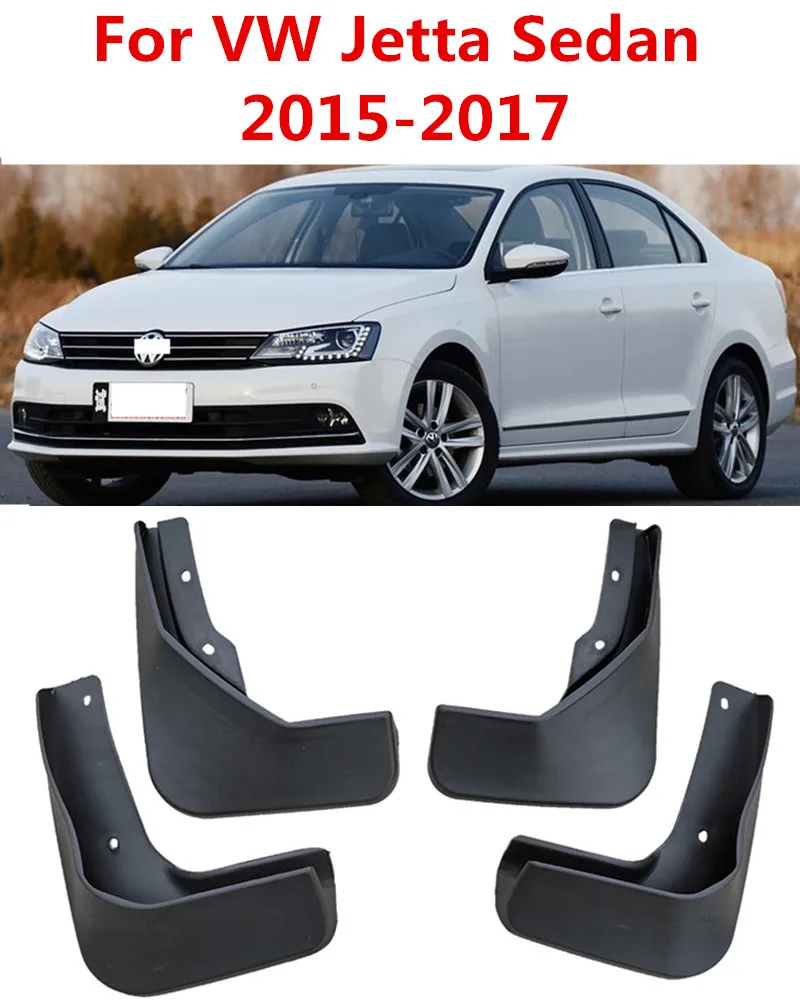 Car Mud Flaps For Volkswagen VW JETTA / GOLF 1998- Mudflaps Splash Guards Mud Flap Mudguards Fender - Цвет: Jetta 2015-2017