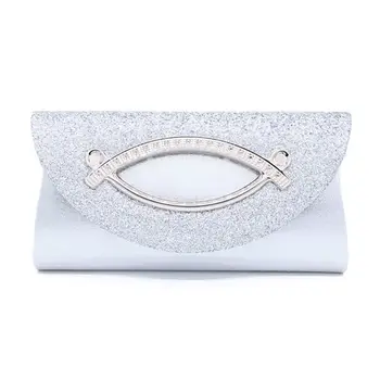 

Women Glitter Sequins Evening Bag Handbag Wedding Party Bridal Clutch Purse Shoulder Bags L9BE