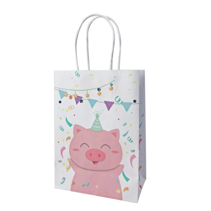 12 шт. подарочные сумки с животными из мультфильмов изображением панды жирафа