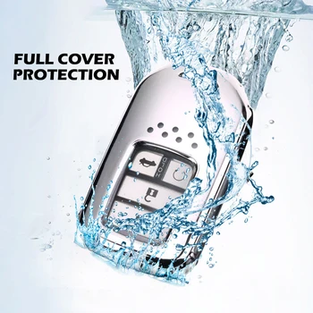 New Soft TPU Della Copertura Completa di Caso Chiave A Distanza Per Honda Civic City Vezel Accord HR-V CRV Polit Jazz Jade Crider odyssey Protezione con Chiave - New Soft TPU Della Copertura Completa di Caso Chiave A Distanza Per Honda Civic City