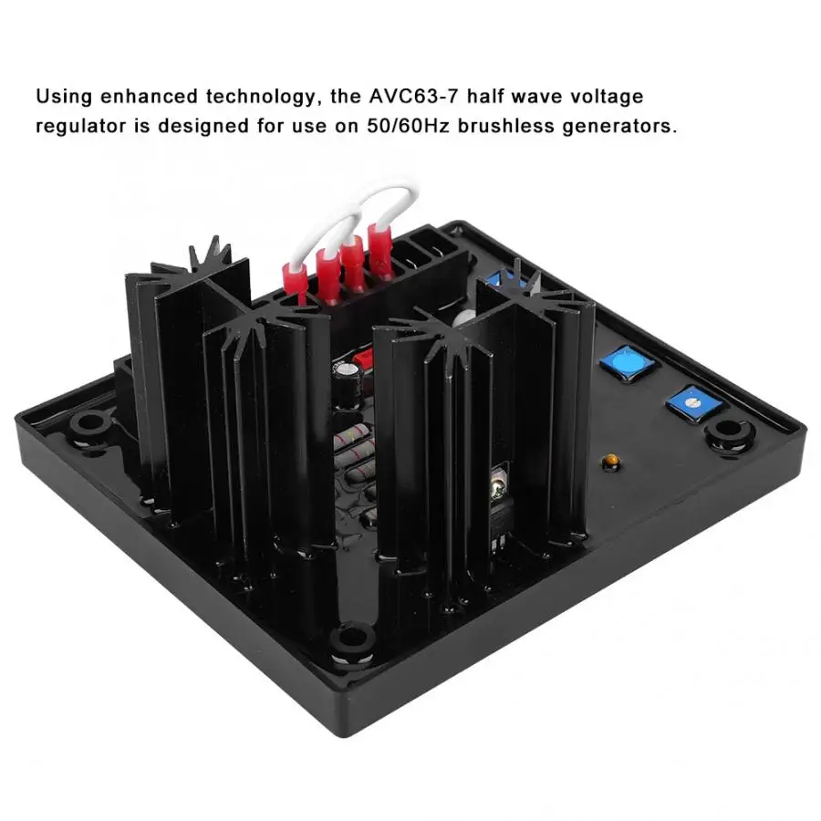 Мощность регулятор AVC63-7 AVR Регулировка автоматического Напряжение регулятор для бесщеточный генератор 170-305VAC 50/60Hz генератор Запчасти