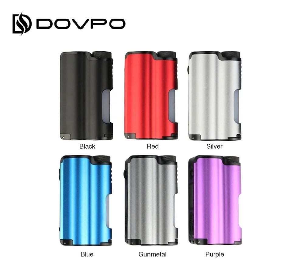 Оригинальный DOVPO Topside 90 Вт Top Fill TC Squonk MOD с большой бутылкой 10 мл и OLED экраном 0 96