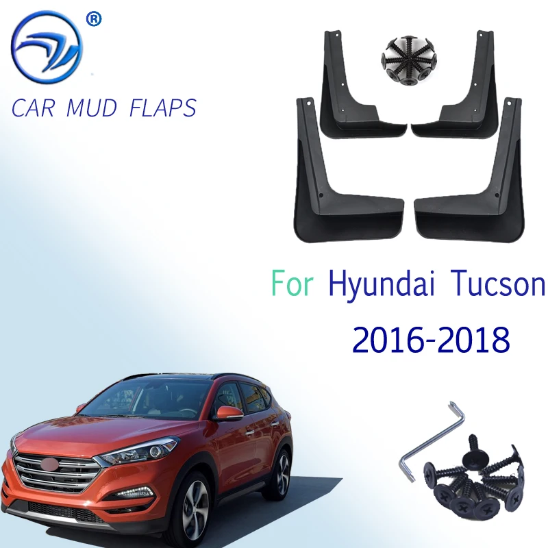 Литая щитка от грязи для Hyundai Tucson 2016 2018 брызговик брызговики передний и задний