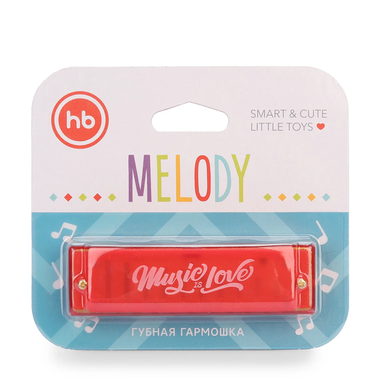 Губная гармошка Happy Baby "MELODY", красная