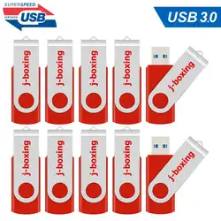 Clé USB 3.0 avec lumière LED pour le stockage et la sauvegarde, jusqu'à 80 mo/s, 32 go, 64 go, 10 pièces 