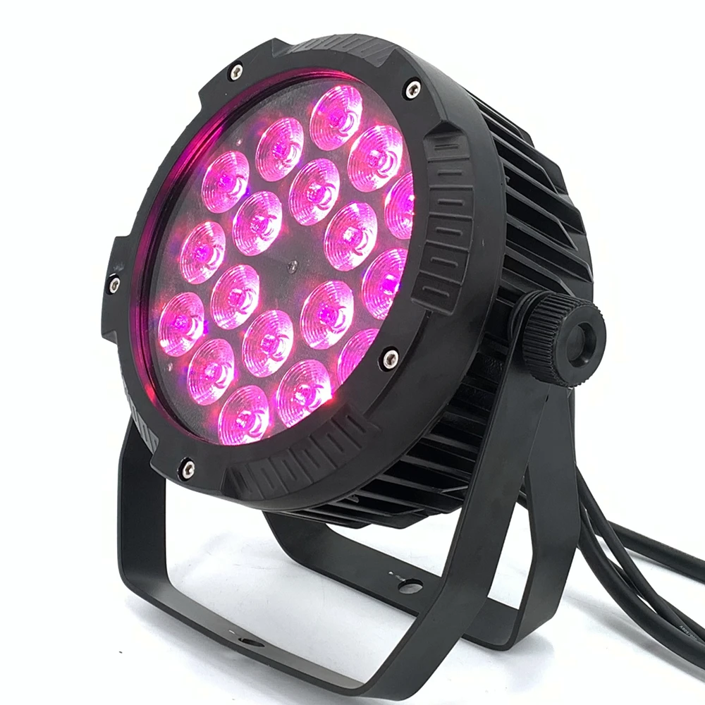 IP65 водонепроницаемые 18x12 Вт светодиодные лампы Par RGBWA УФ огни 6 в 1 dj DMX512 управление