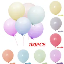Pack of 100 Macaron Candy Colored Party Balloons Pastel Latex Balloons 10 Inch For Birthday wedding party decoration