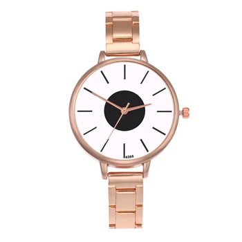 

Unisex Business Watches Alloy Steel Strap Round Dial Wrist Watch Good Birthday Gifts LL@17
