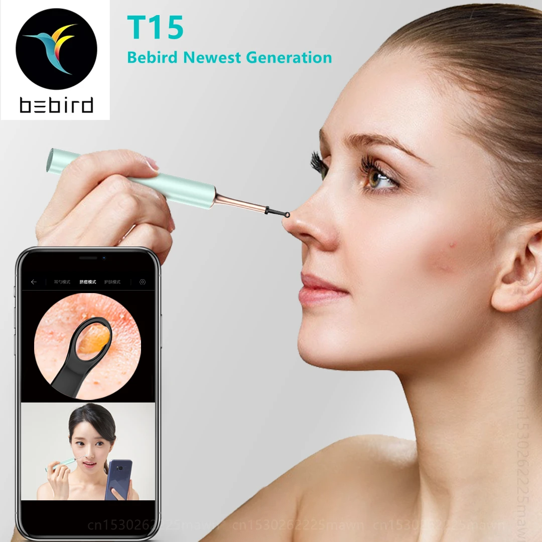 

Bebird T15 Visual Ear Cleaner Minifit 2in1 Acne Wax Removal Cleaning Tool HD1080P Otoscope IP67 Waterproof Endoscope Health Care