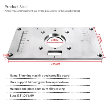 

Factory Price Aluminium Wood Router Trimmer Models Engraving Machine Trimming Machine Flip Plate Free Shipping