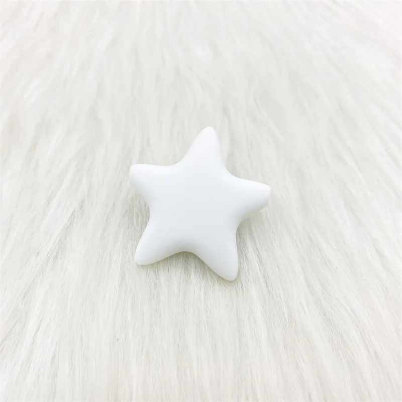 10pcs Stars Silicone Beads 15Colors Baby Teethers Food Grade Baby Teething Toys For Pacifier Chain Necklace DIY Accessories 5