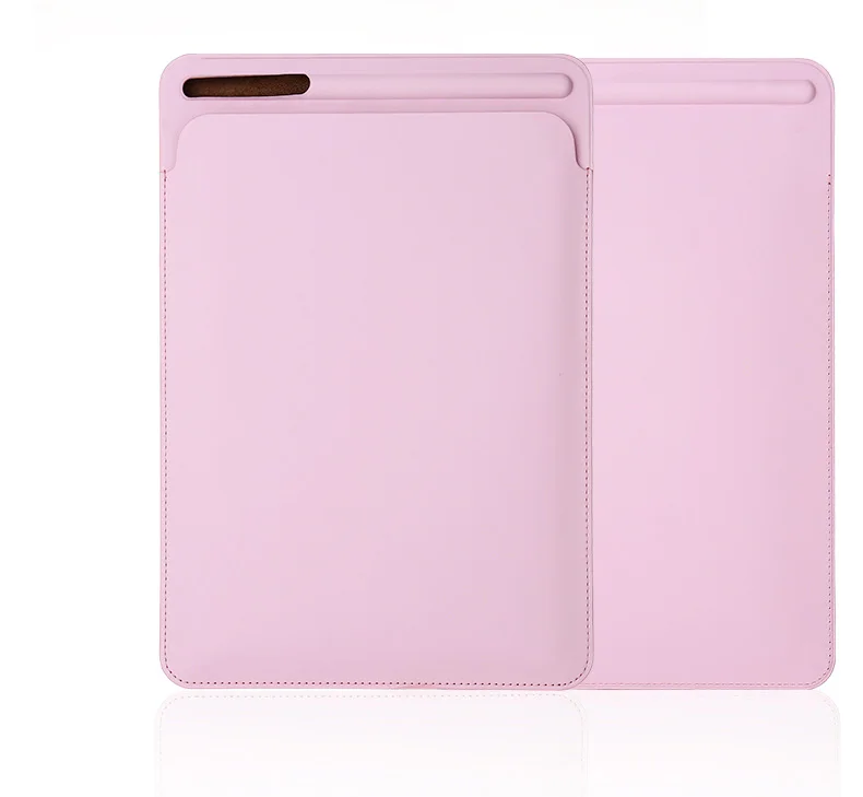 Для iPad Pro 12,9 дюйма, новинка Премиум PU кожаный чехол сумка с карандашом для Pro12.9 - Цвет: Pink