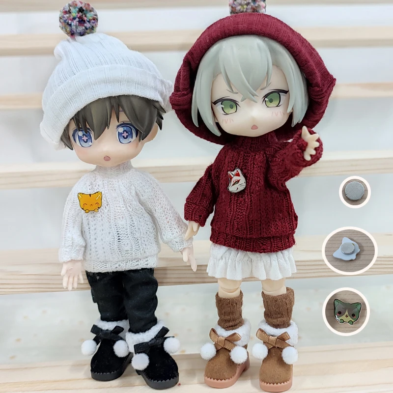 【ぽにょ】dwe 最新版　MTDS セット1/2 HOUZIWA OB11 Clothes Sweater GSC Molly 1/12 BJD Doll Clothes
