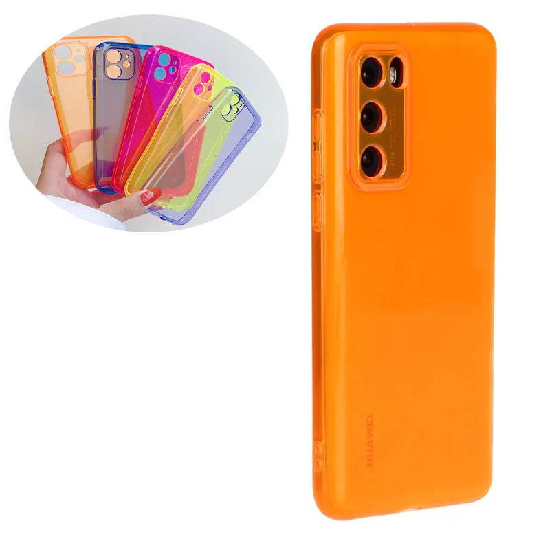 Флуоресцентный чехол из ТПУ с защитой для объектива камеры OPPO R17/R15/Reno 3 Pro/Reno