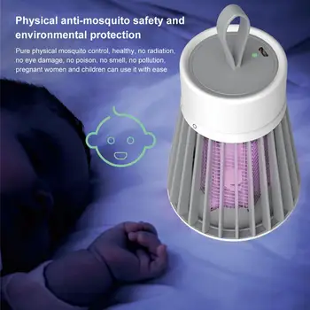 

1 PC Electric Shock Type Mosquito Repellent Photocatalyst Portable USB LED Lamp For Mosquito And Insect Killing