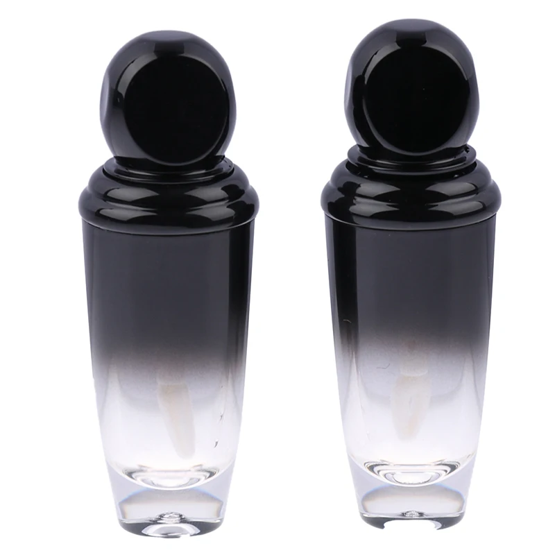 Empty Lip Gloss Tubes With Lip Brush Plastic Lip Balm Tube Lipstick Mini Cosmetic Container Lip Gloss Refillable Tube