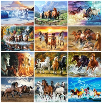 

EverShine DIY Diamond Painting Full Square Horse Rhinestone Art Diamond Embroidery Cross Stitch Handicraft Hobby Gift Wall Decor
