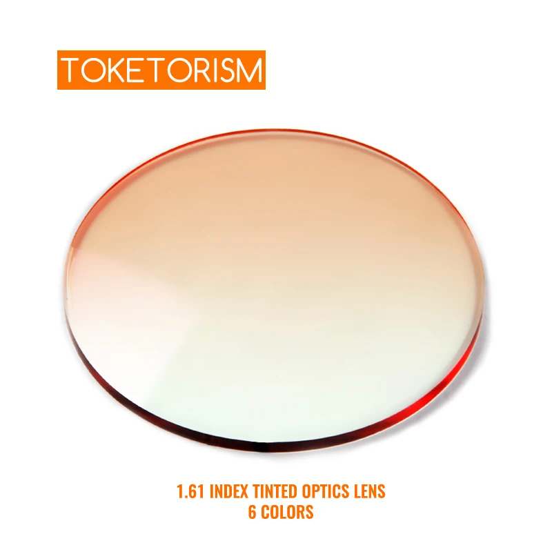 US $21.66 Toketorism Anti Reflective Prescription Lenses Anti Uv Gradient Tint Lens For Glasses Frame And Trimming Rimless Sunglass