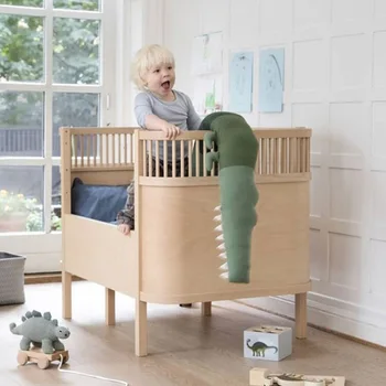 

Cartoon Crocodile Baby Crib Infant Bumpers Plush Pillows Cushion Toys for Cradle Crib Bedding Nursery Decorations