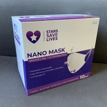 

10 PCS Free Shipping Ronaldinho Stars Save Lives 6 Layer Nano Mask Breathable Washable Reusable Fashion High Grade Protection