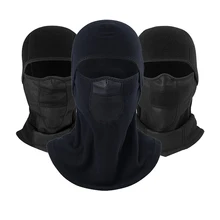 Зимняя мотоциклетная Балаклава для шеи, теплая флисовая маска для лица, шерстяная, полностью дышащая, Ветрозащитная маска для катания на велосипеде, лыжах, сноуборде