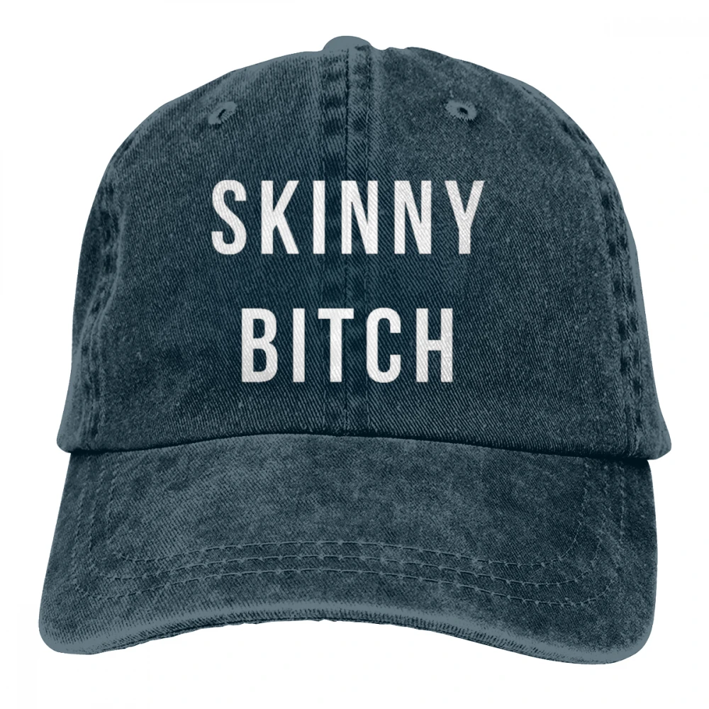 Я худая. И я стерва Casquette глубокий Хизер унисекс Мужские Женские джинсовые бейсболка с ремешком кепки Регулируемый Гольф папа шляпа