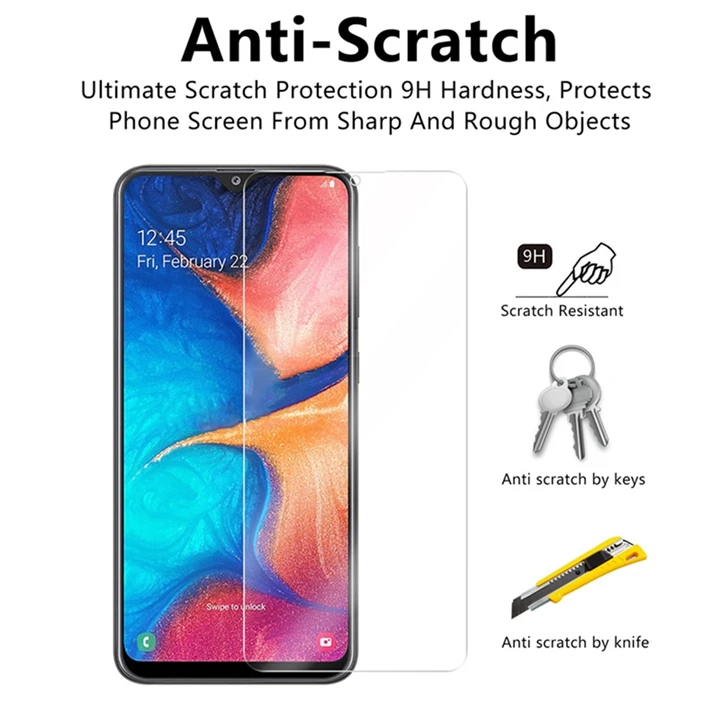 3 шт. полное покрытие из закаленного стекла для samsung Galaxy A50 A40 Защитное стекло для экрана для samsung A70 M20 M30 A20 A30 A50 A80 A60 A90