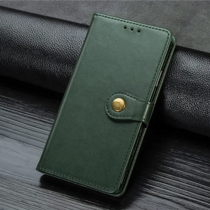 Бизнес-стиль, кожаный чехол для iPhone 7 8 6 s 6s plus X XR XS 11 Pro Max Пряжка Бумажник откидная крышка для iPhone 11 чехол iPhone XR - Цвет: Green