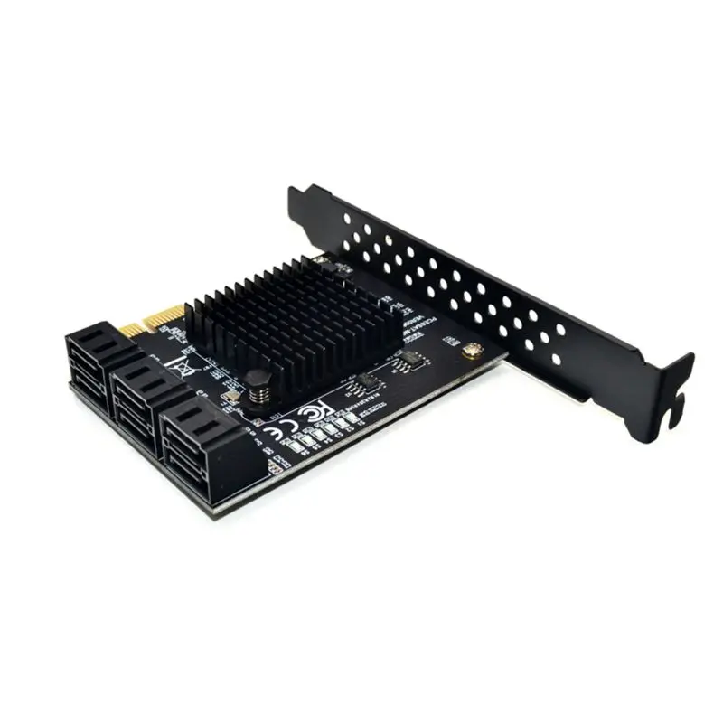 6 портов SATA 3,0 Для PCIe Плата расширения PCI Express SATA адаптер SATA3 конвертер