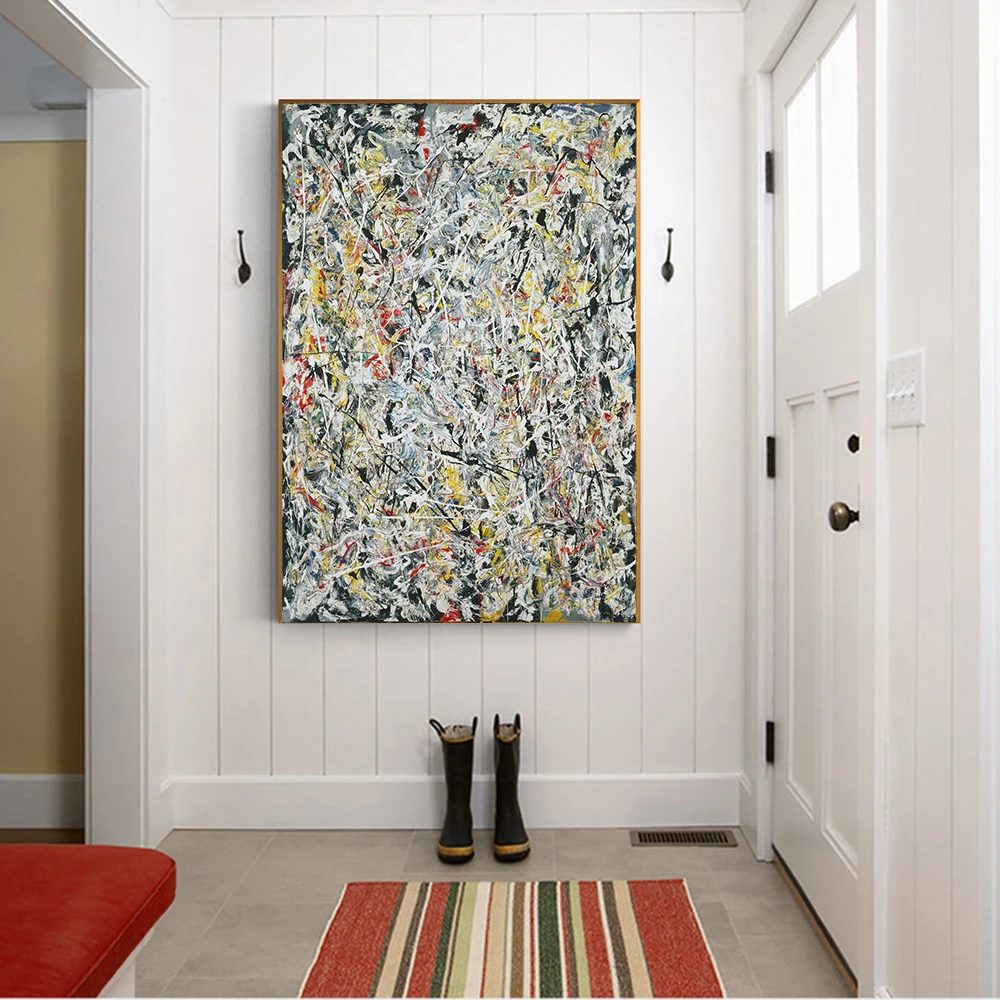 Citon Jackson Pollock 》 светильник свет Холст Современное искусство Масляная живопись