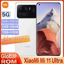 

Original Global ROM Xiaomi Mi 11 Ultra 5G 12GB + 256GB Smartphone Snapdragon 888 50MP Camera 2K AMOLED Screen 67W 5000mAh NFC