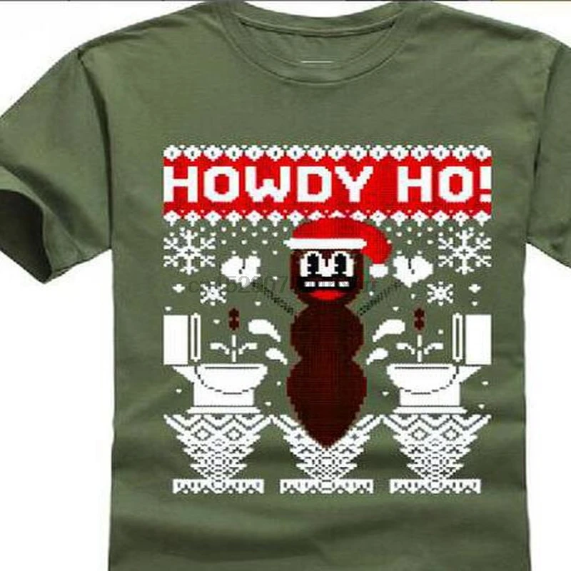 

2018 New 100% Cotton Men Mr Hankey The Christmas Poo T Shirt Print Shirts Summer Style