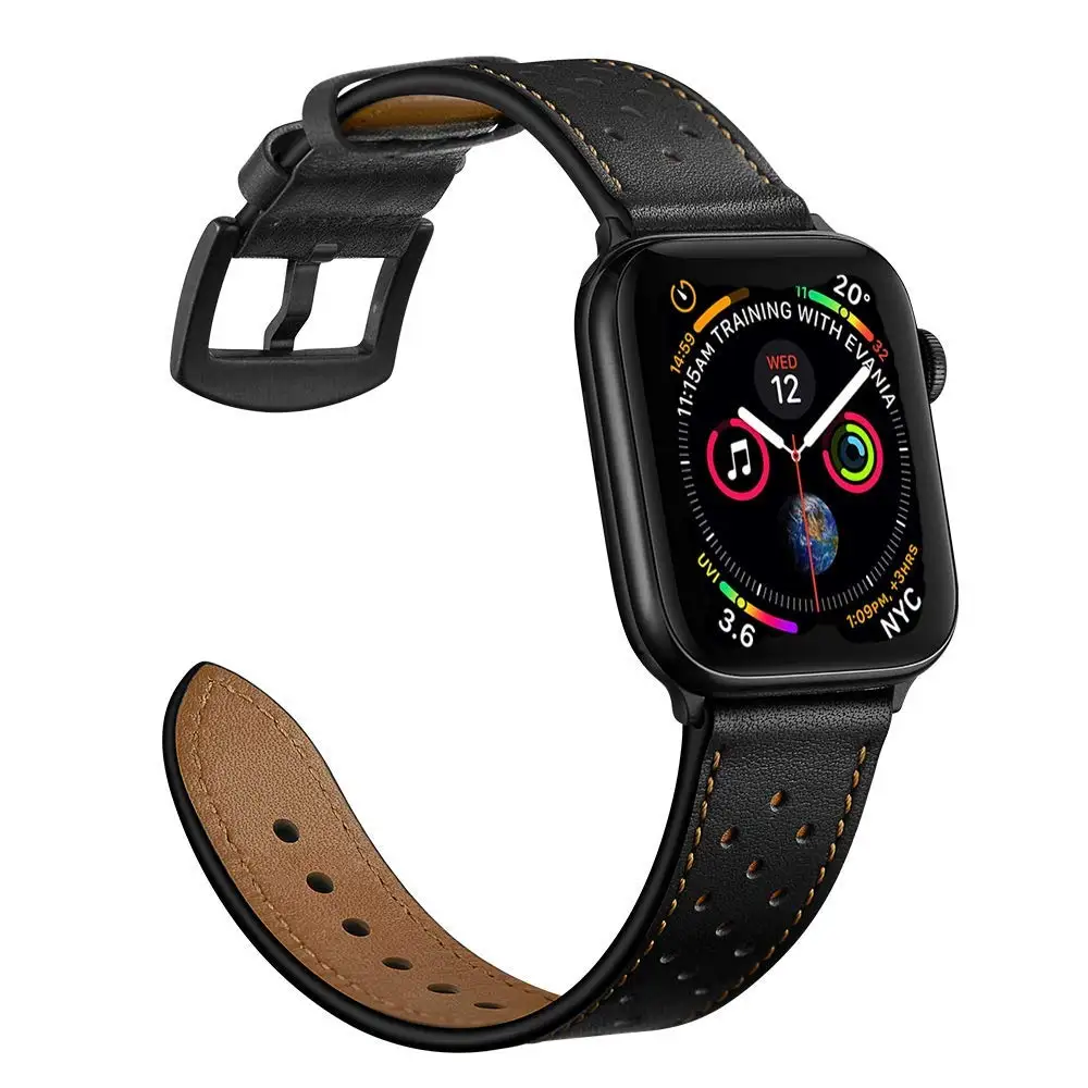 Кожаный ремешок для apple watch 4 4 мм 40 мм iWatch 42 мм 38 мм первый слой кожаный браслет ремешок для apple watch 4 5 3 2 1 человек