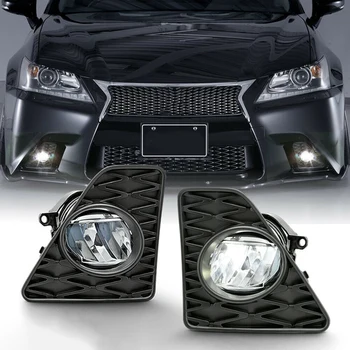 

2Pcs LED Bumper Fog Lights Lamps with Switch Set for Lexus GS350 F-Sport 2013-2015 8122012230 8121012230